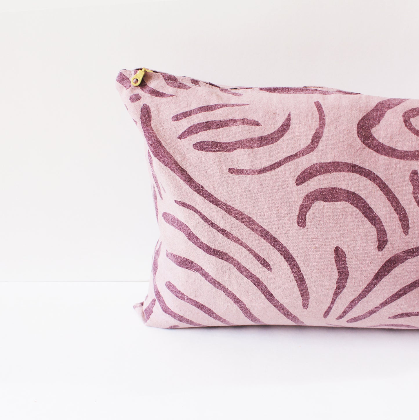 Lilac Lady | Linen Lumbar Pillow