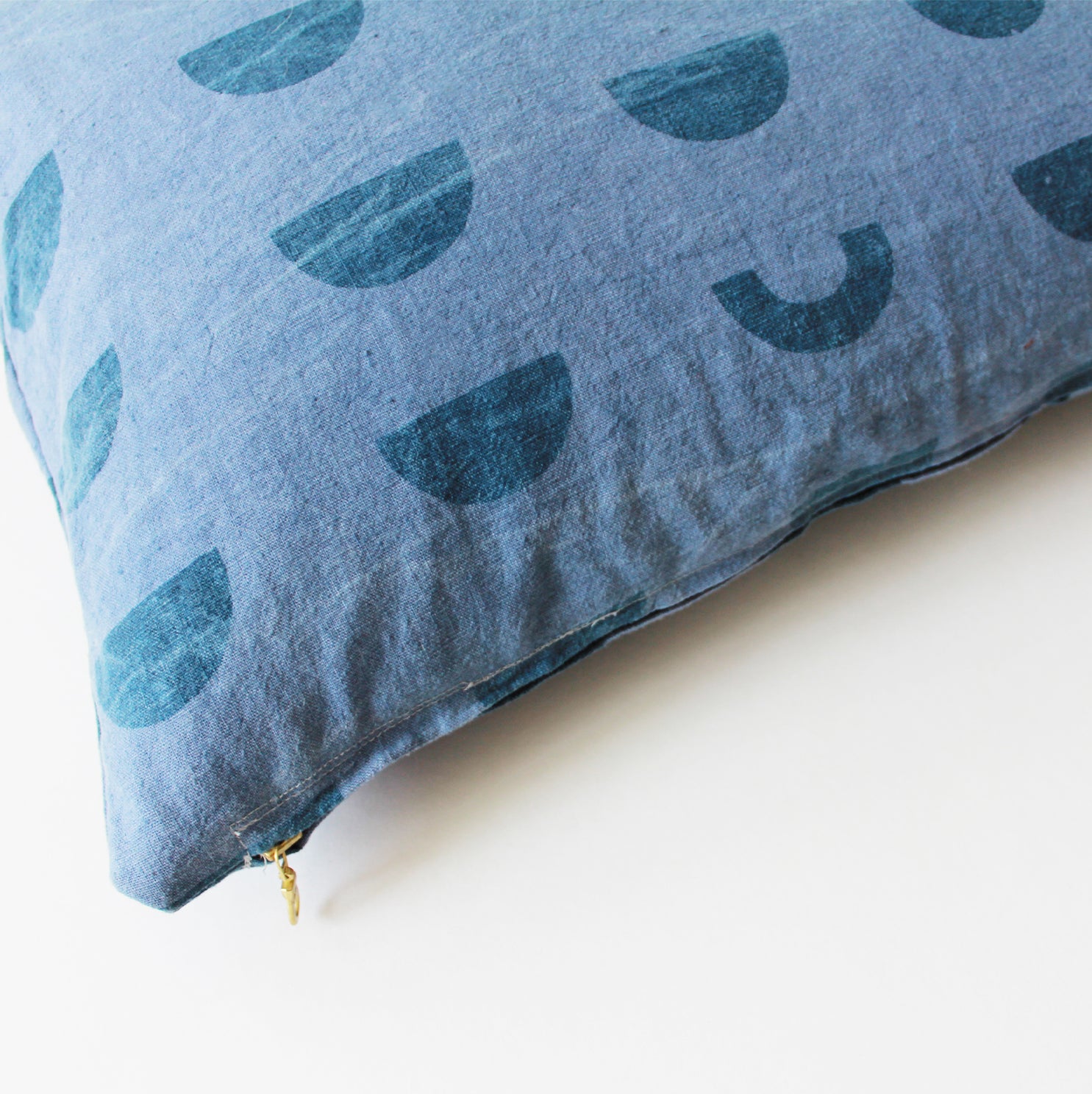 Blue Hump Day | Linen Lumbar Pillow – Hand Made in Golden